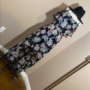 High-low pattern dress